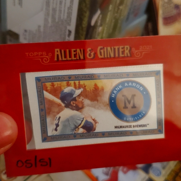 2021 Topps Allen and Ginter Hank Aaron Silk 05/51